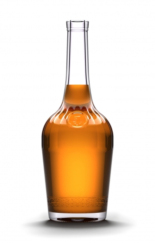 Bouteilles de cognac 3D - Création d'un fichier 3D et mise en lumière de l'ensemble.